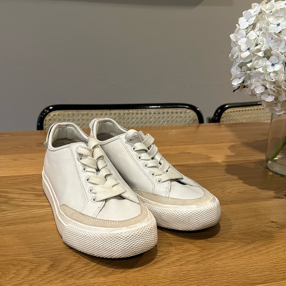 Rag & Bone army low sneakers. White leather. Size 8.5